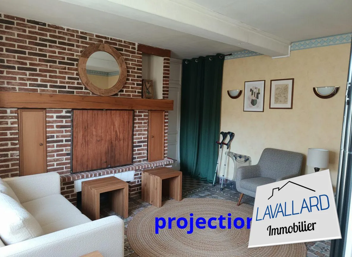 projection  Maison de campagne de 75 m² avec potentiel de rénovation à Gorenflos