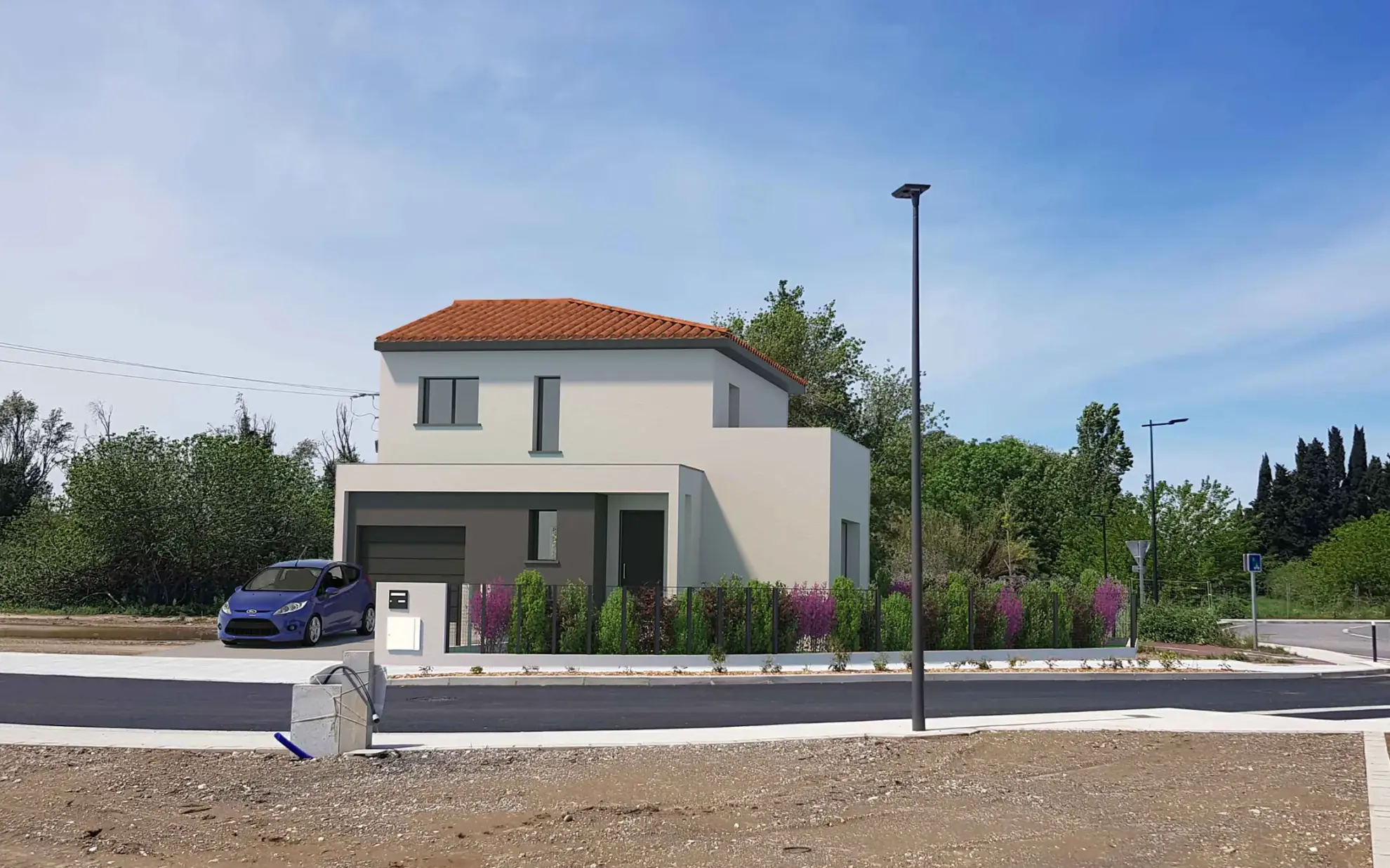 Terrain constructible de 362 m2 avec permis à Saint-Cyprien