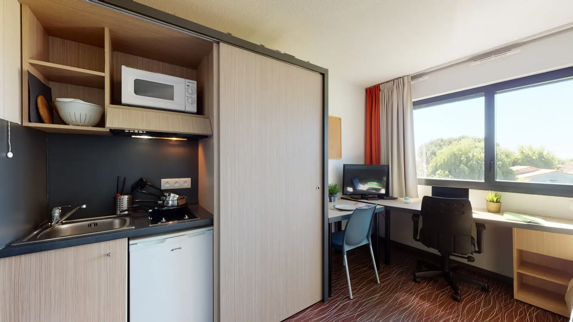 Investissez dans un studio meublé LMNP à Toulouse Auzeville, résidence moderne et sécurisée