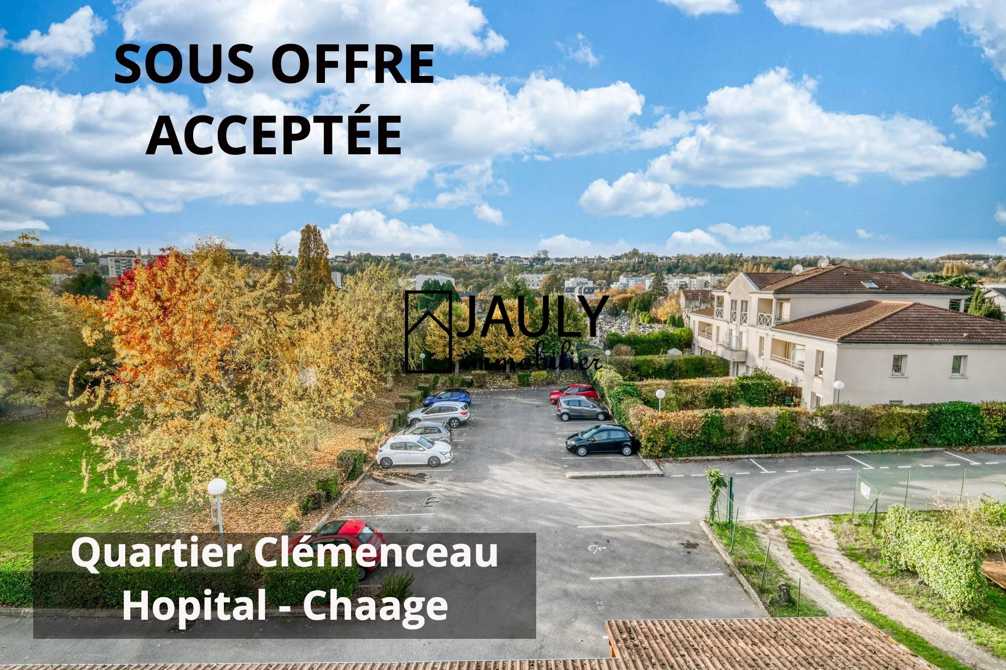 Bel appartement T2 à Meaux avec balcon, parking sécurisé et vue dégagée