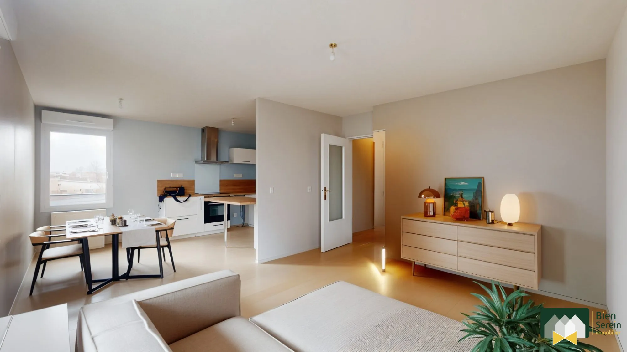 Appartement 3 pièces lumineux avec balcon et parking à Lucé