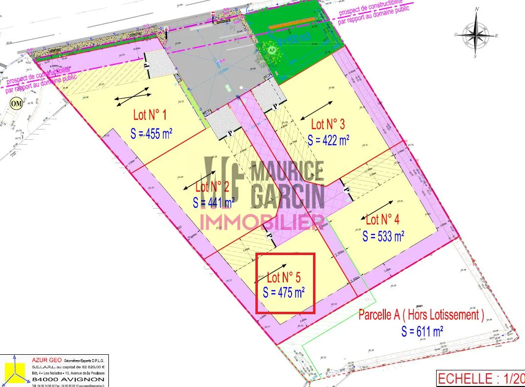 Terrain constructible de 475 m² à Monteux – Emplacement rare et paisible