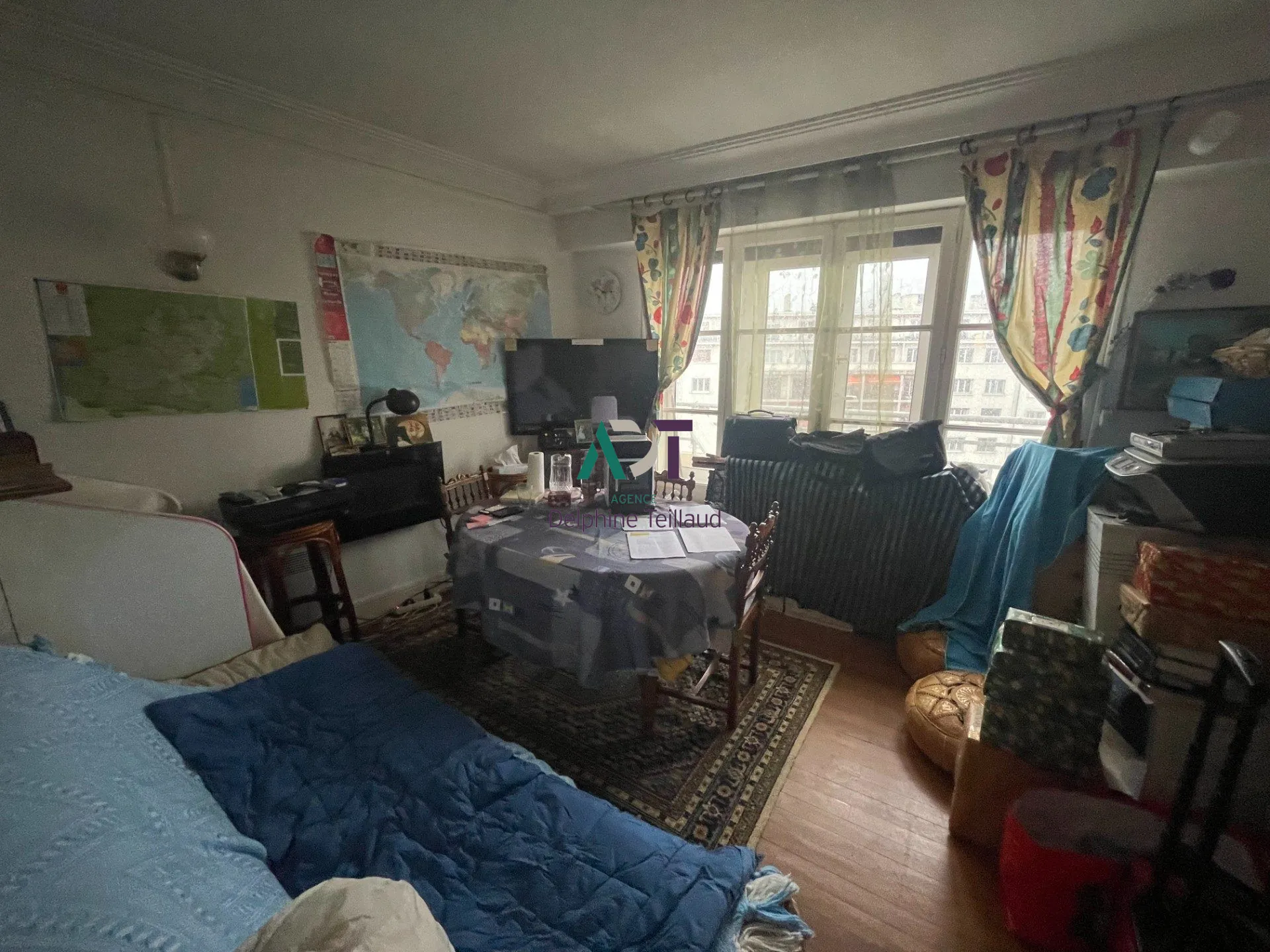 Appartement 2 pièces avec balcon à Grenoble, proche tramway et commerces 