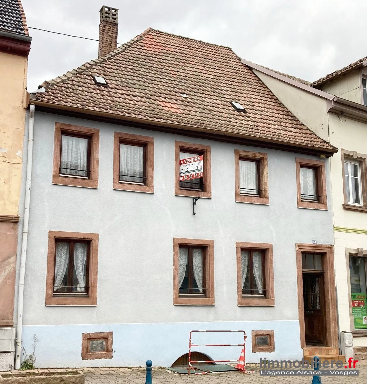 Maison de village avec jardin et fort potentiel à Sainte-Croix-aux-Mines