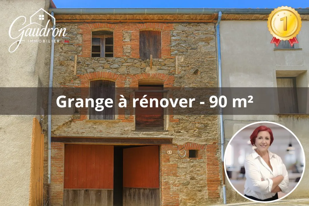 Grange authentique de 90 m² à Cassagnes, projet de rénovation dans un environnement paisible