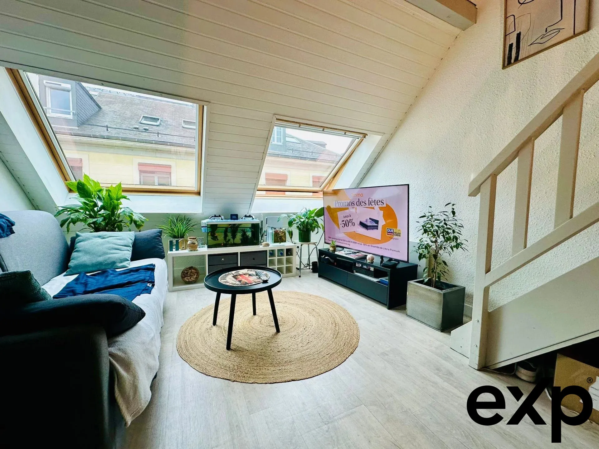 Charmant appartement T1 Bis avec mezzanine au cœur d'Aix-les-Bains, idéal investisseur