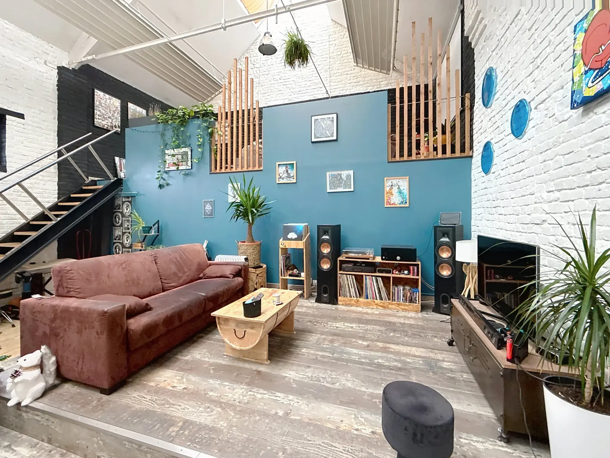Magnifique loft individuel de 150 m² à Roubaix proche métro - Design industriel