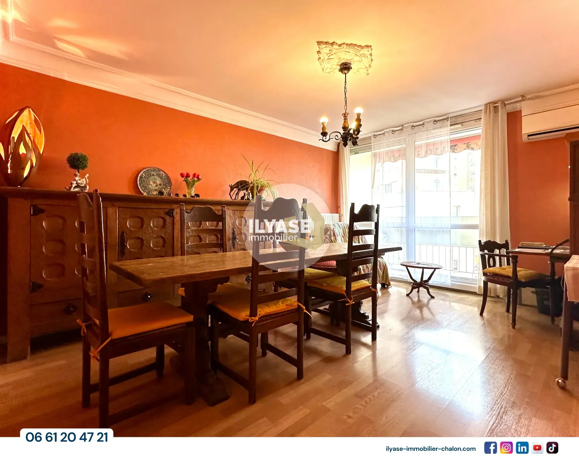 Appartement T4 de 75 m² avec balcon, garage et cave à Chalon-sur-Saône 