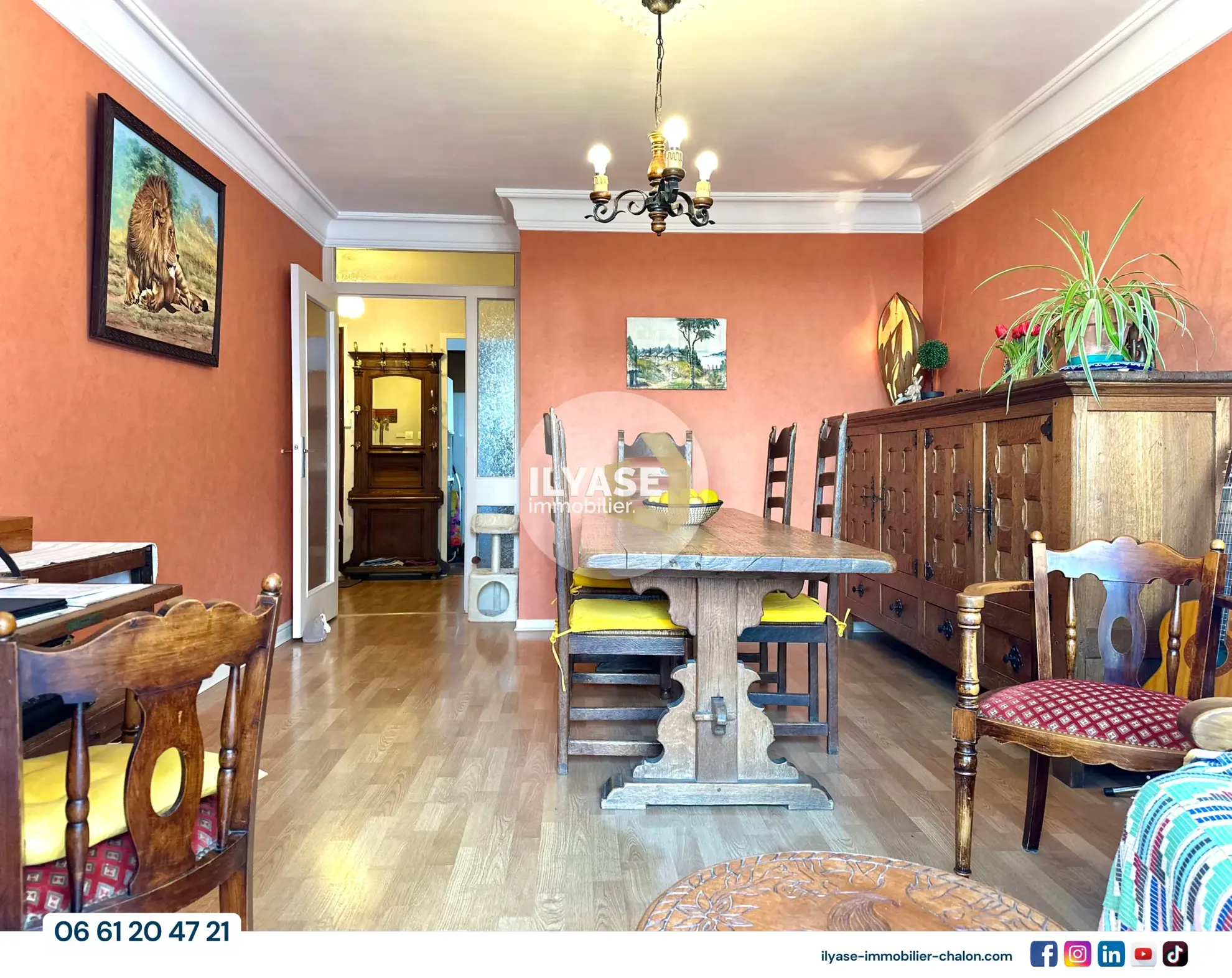 Appartement T4 de 75 m² avec balcon, garage et cave à Chalon-sur-Saône 
