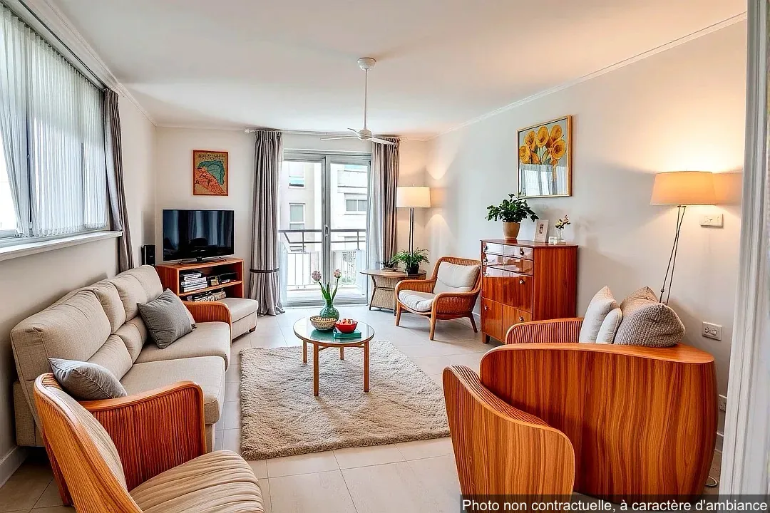 Appartement T3 Lumineux de 73 m² à Villeurbanne avec Balcon