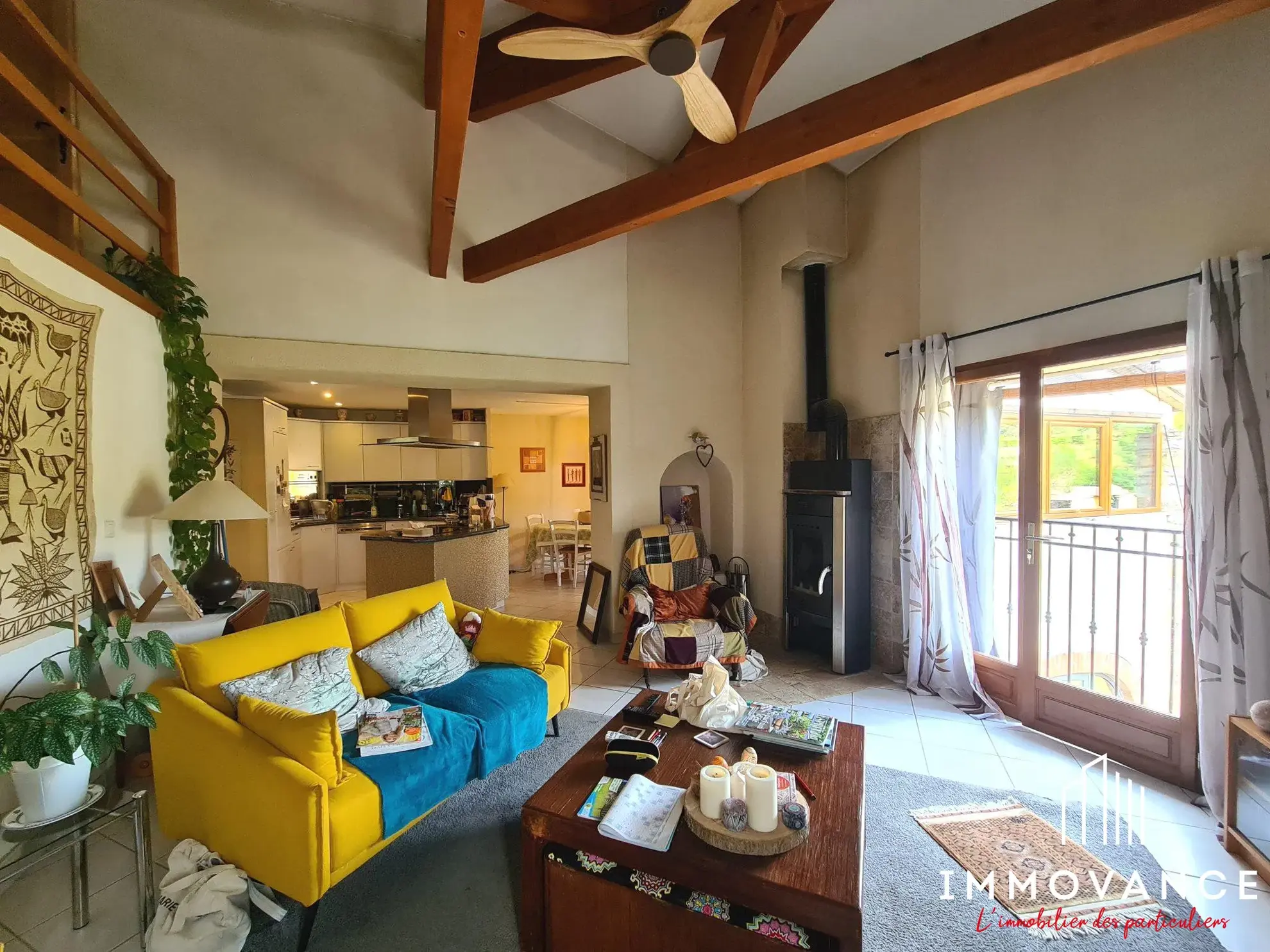 Appartement T4 de 93,12 m² avec jardin et terrasse vue Château à Tornac 