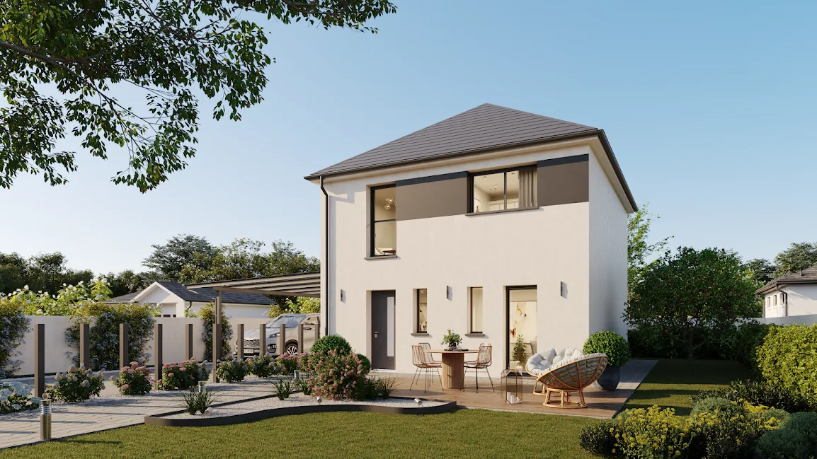 Maison neuve à Troyes avec 3 chambres et terrain de 580 m² - Construction RE 2020