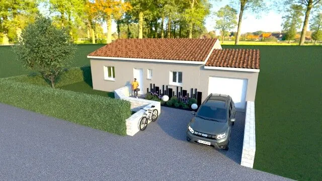 Maison neuve 75 m² avec jardin et terrasse à Terssac