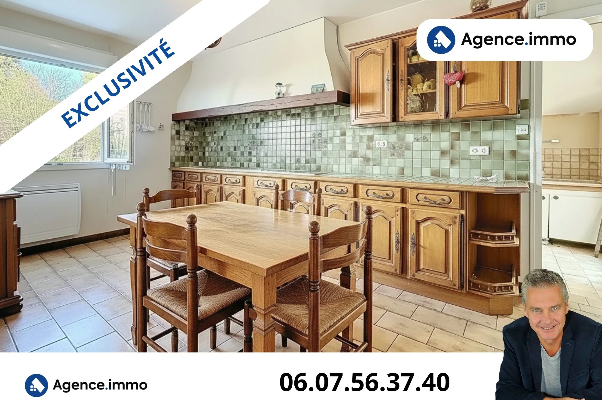 Maison de plain-pied avec 4 chambres à Cognac dans quartier paisible 