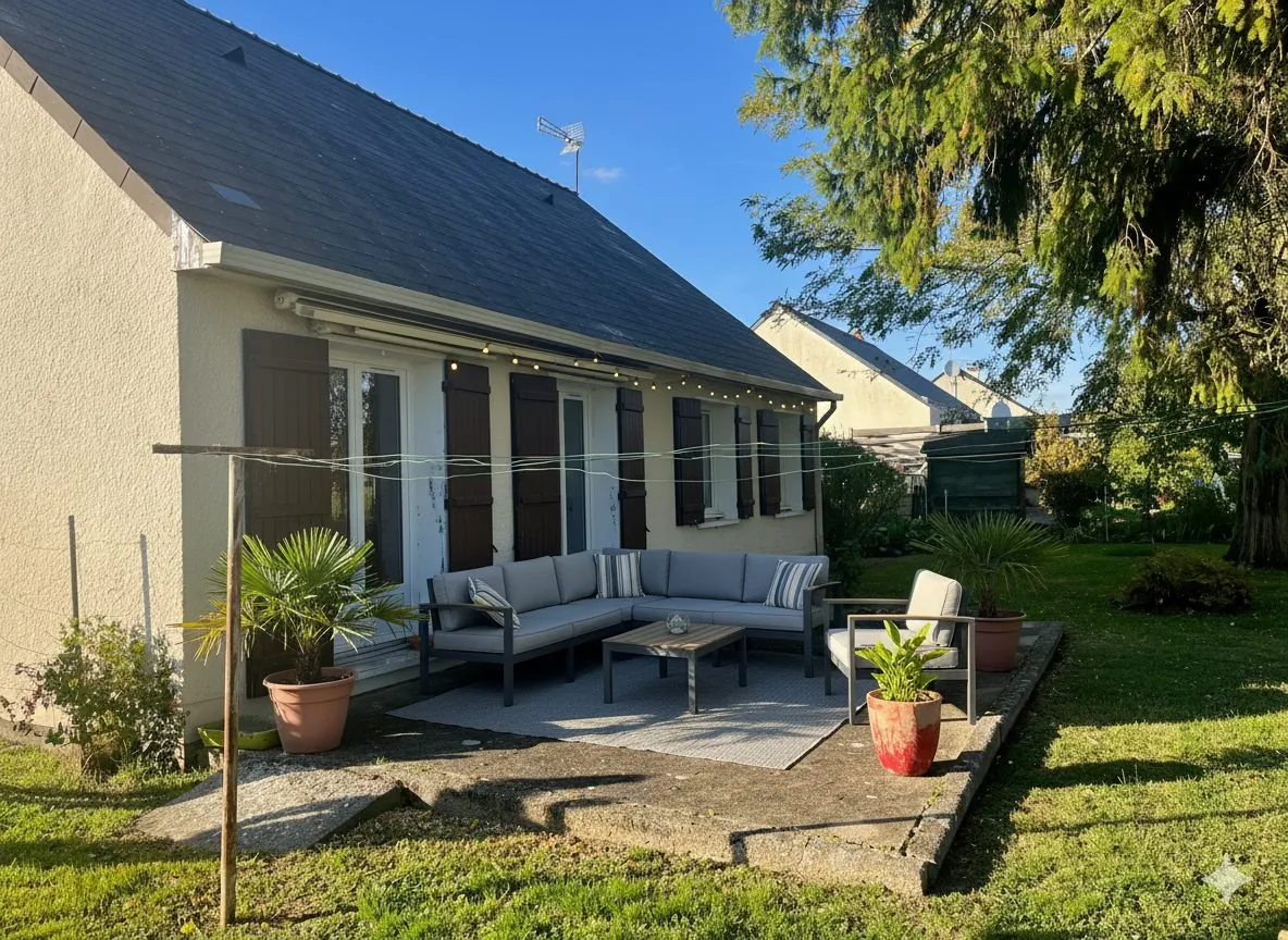 Maison Plain-Pied avec Jardin et Garage à Bellevigne-les-Châteaux