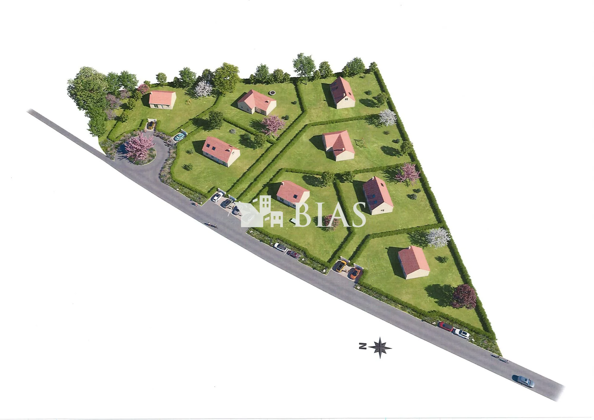 Terrain constructible à vendre au Perrey proche autoroutes A13 et A131