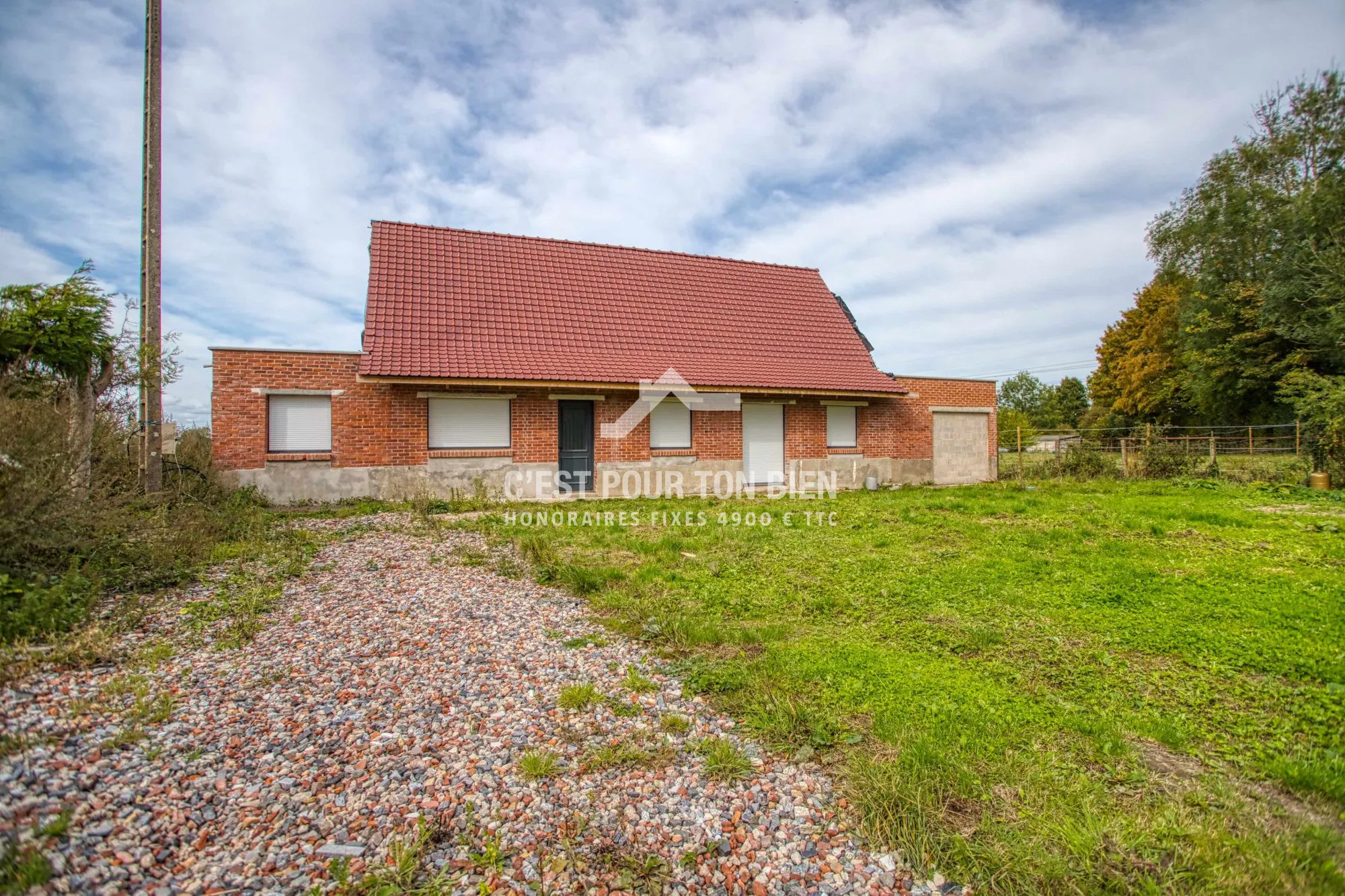 Longère traditionnelle à acheter à Buysscheure, proche Saint-Omer – Projet de rénovation avec fort potentiel
