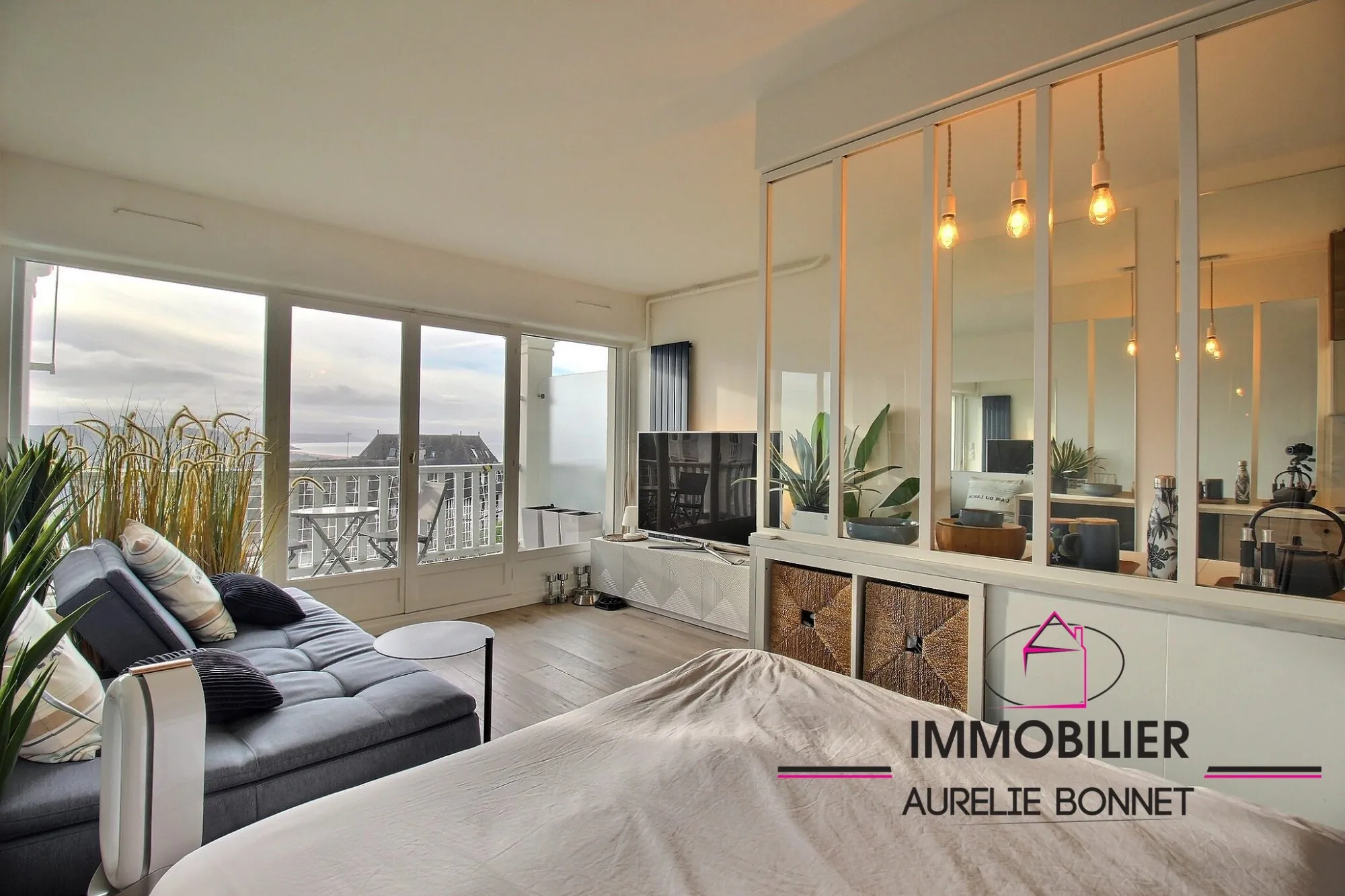 Studio avec balcon, vue mer à Trouville-sur-Mer - Idéal investisseur ou vacancier 