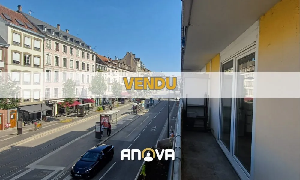 Studio lumineux avec balcon à Strasbourg proche de la gare