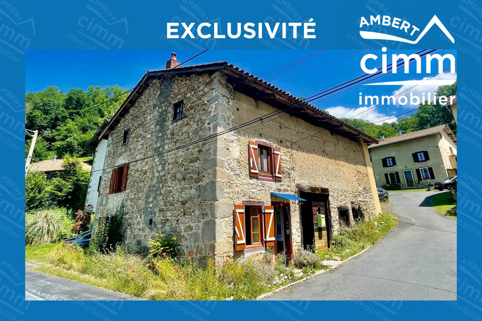 Maison de campagne à rénover dans les monts du Forez proche d’Ambert