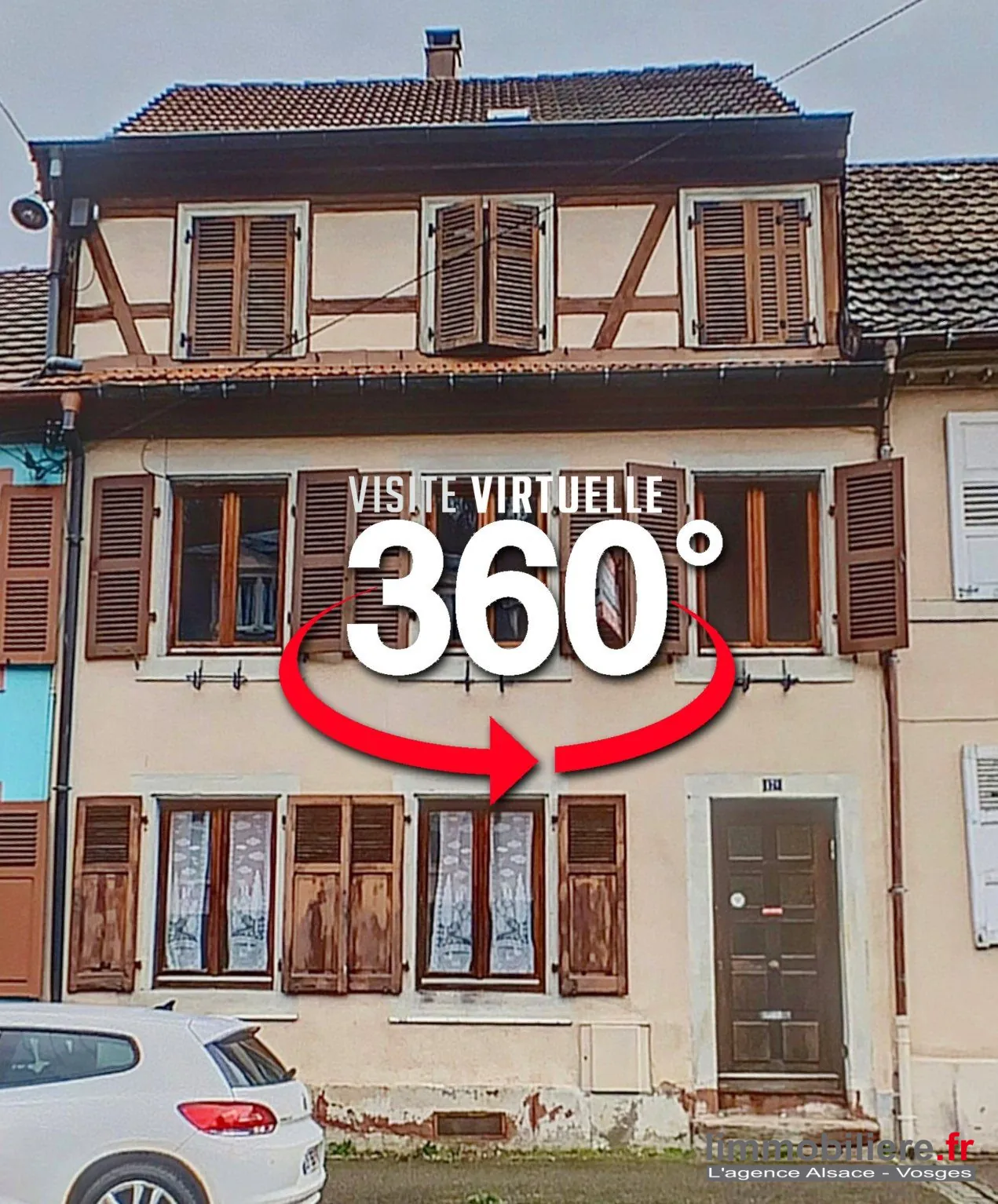 Maison à rénover avec jardin et grand potentiel à Sainte-Marie-aux-Mines