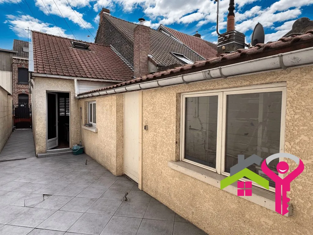 Maison semi-individuelle de plain-pied à Escaudain avec jardin et garage