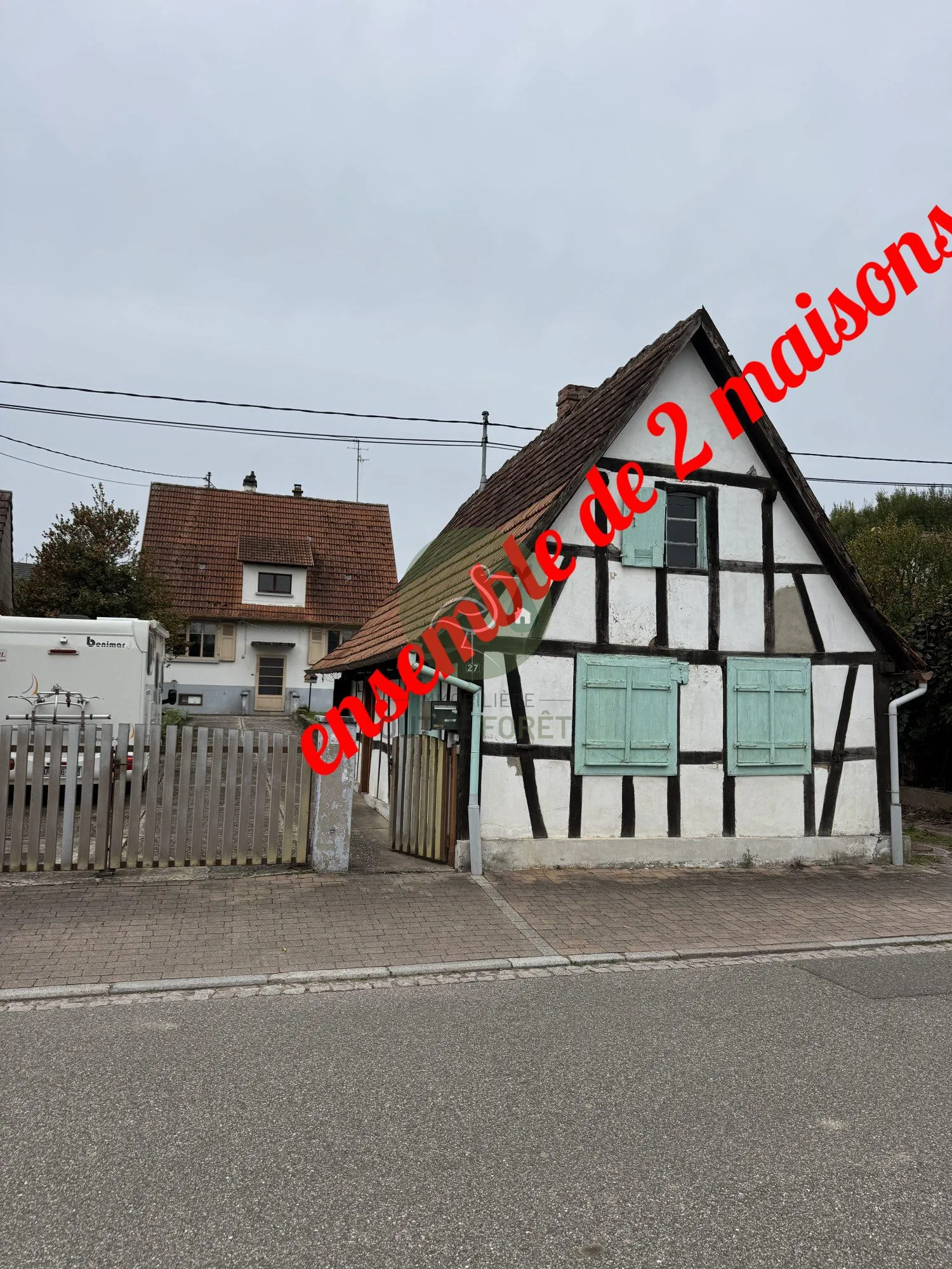 2 maisons beau terrain Charmante maison à rénover avec grand terrain à Soultz-sous-Forêts 