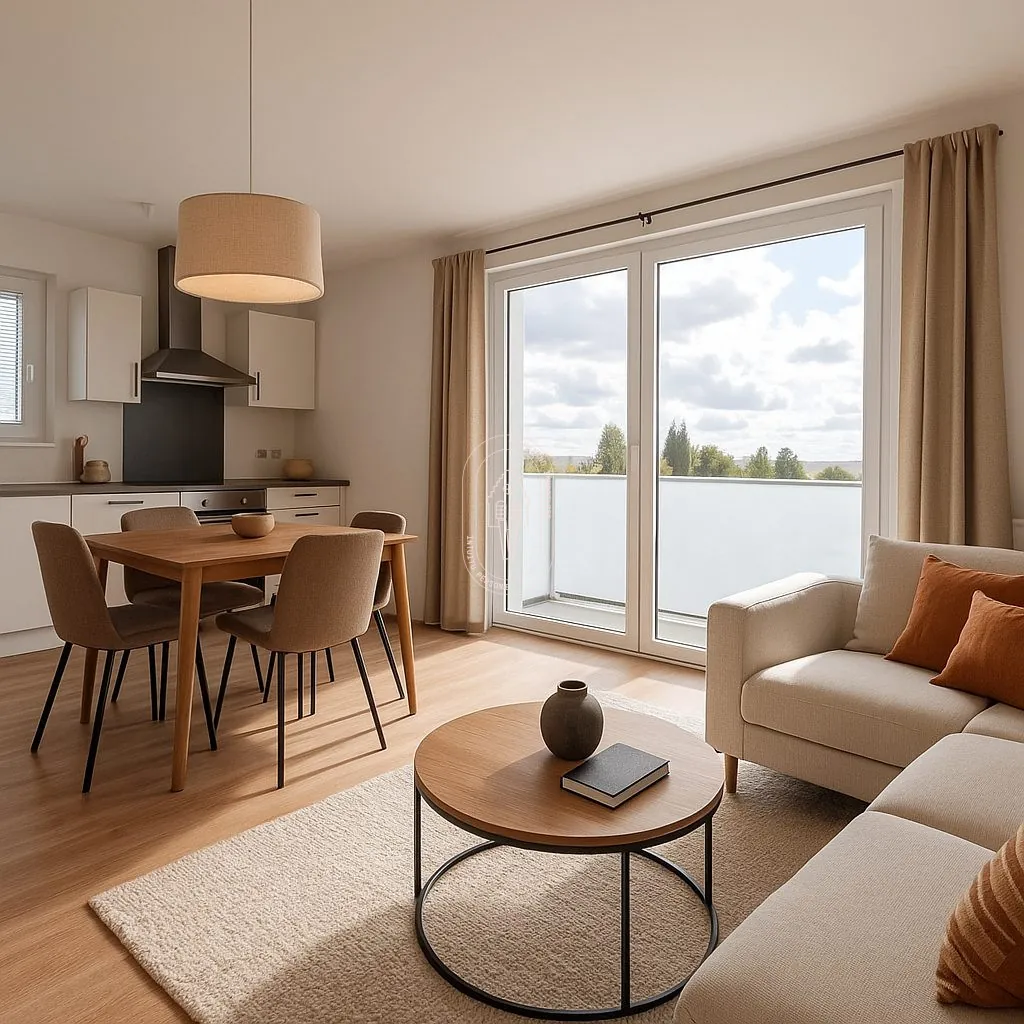 Charmant T2 avec deux parkings à Linselles - Dernier étage, exposition sud-ouest