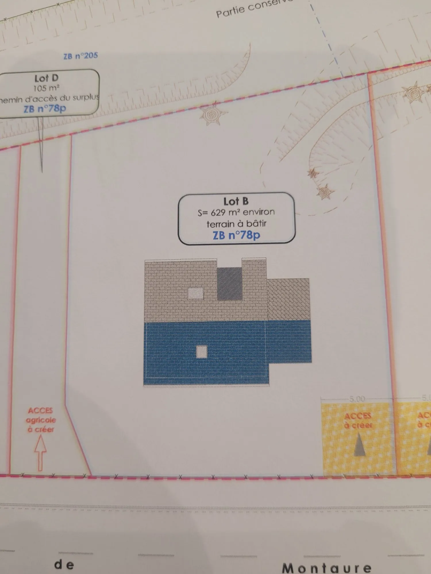 Terrain constructible de 629 m² avec vue campagne à La Haye-Malherbe 