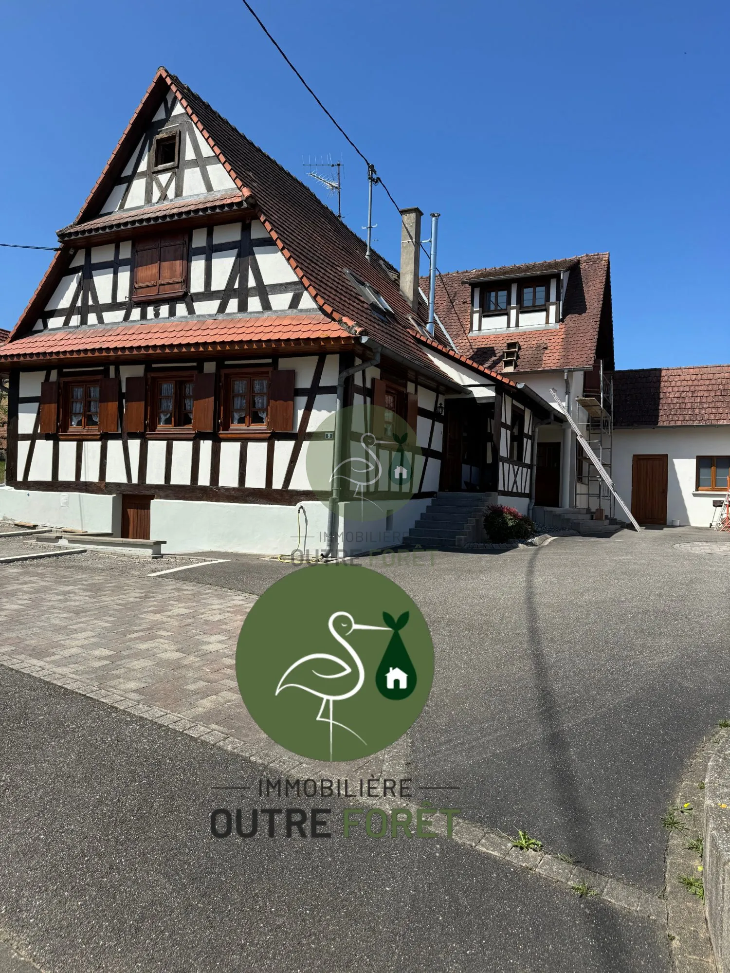 À vendre maison mitoyenne à Hermerswiller 67250, 125 m², terrain privé et parking 