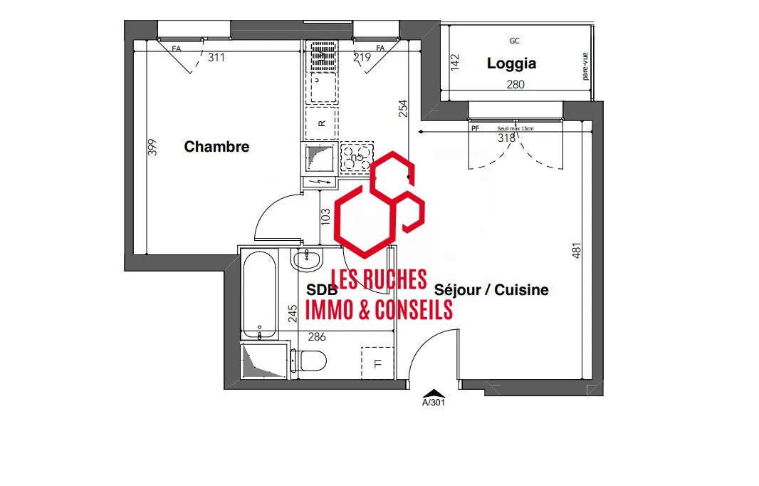 Appartement à vendre à Stains – 42,62 m² avec balcon, idéal pour résidence ou investissement 