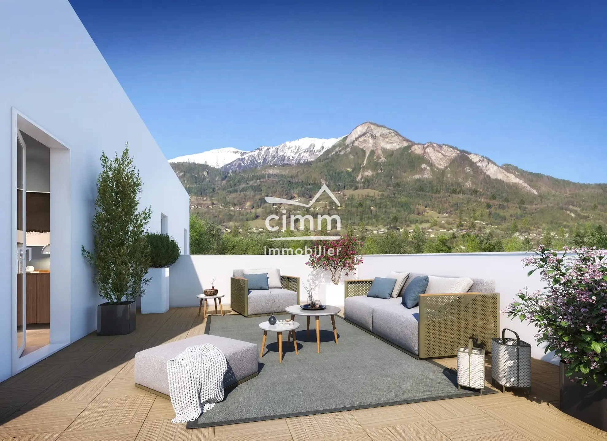 Appartement 2 pièces neuf à Marnaz en Haute-Savoie avec terrasse et parking 