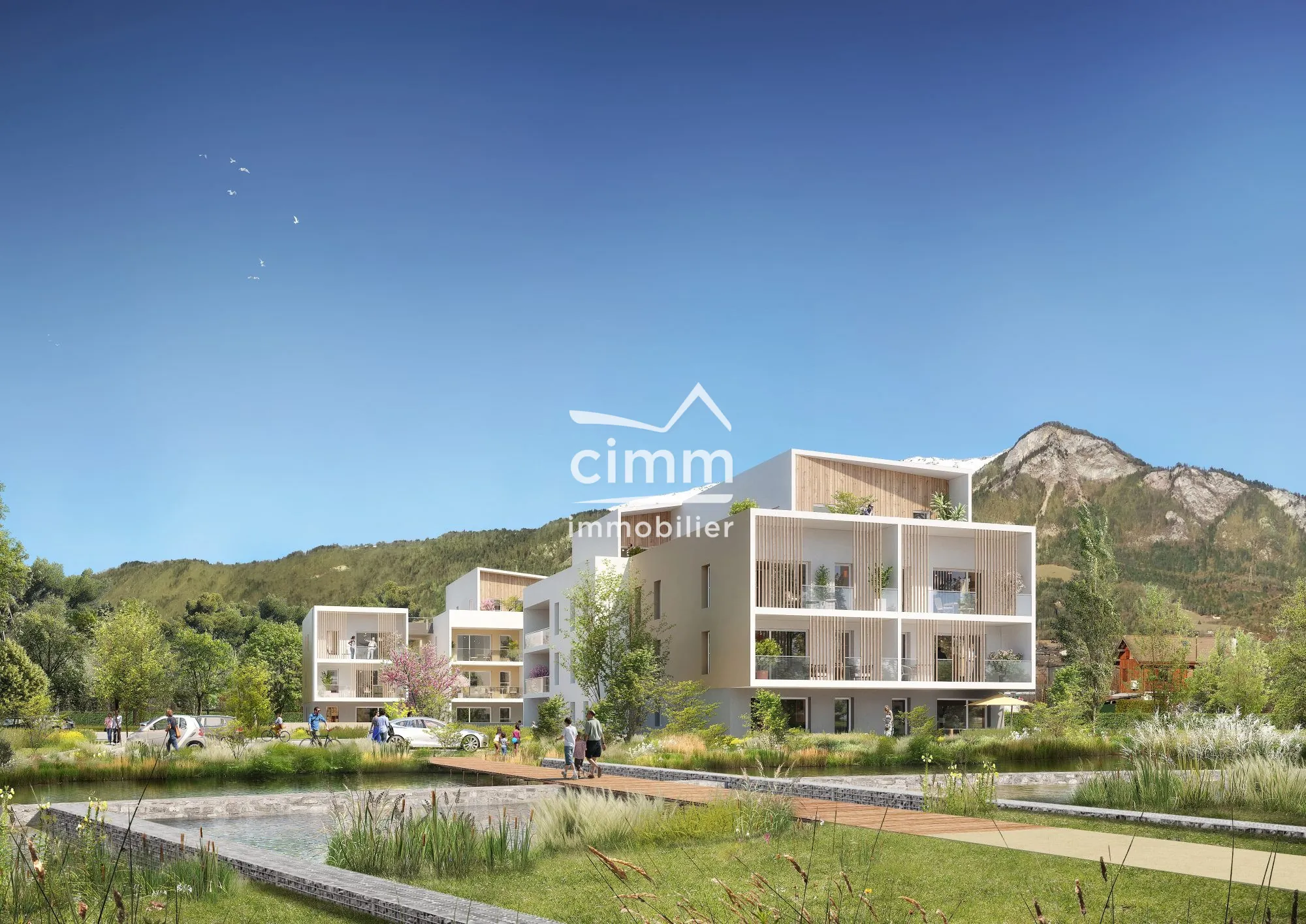 Appartement 2 pièces neuf à Marnaz en Haute-Savoie avec terrasse et parking