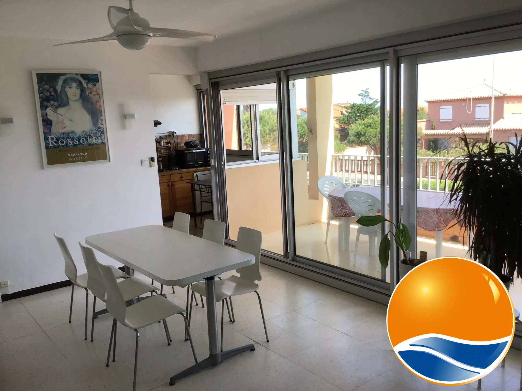 Appartement T3 avec vue mer et parking proche de la plage au Barcarès