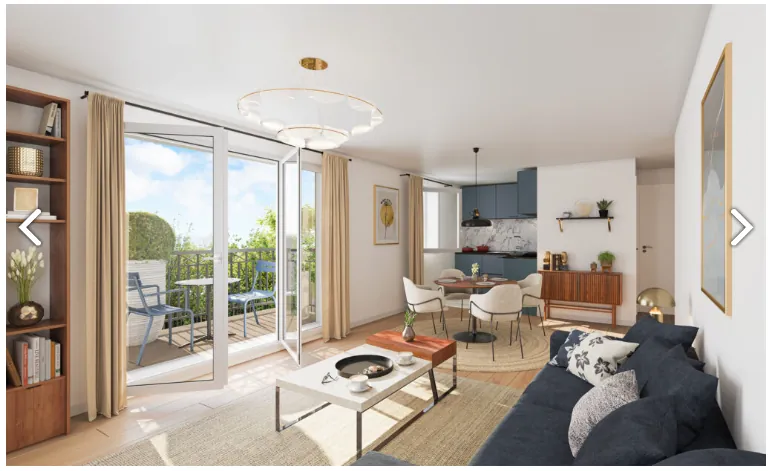 Appartement 2 pièces neuf à Montevrain, livraison 2028, surface de 44,15 m²