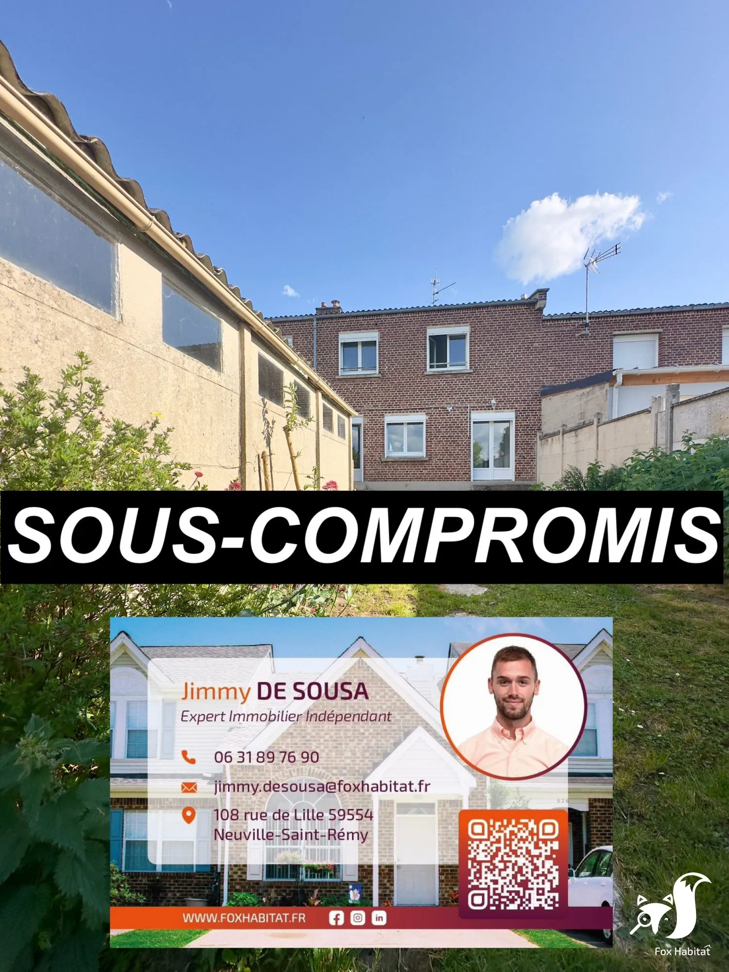 Maison familiale 3 chambres à Cambrai, proximité centre-ville