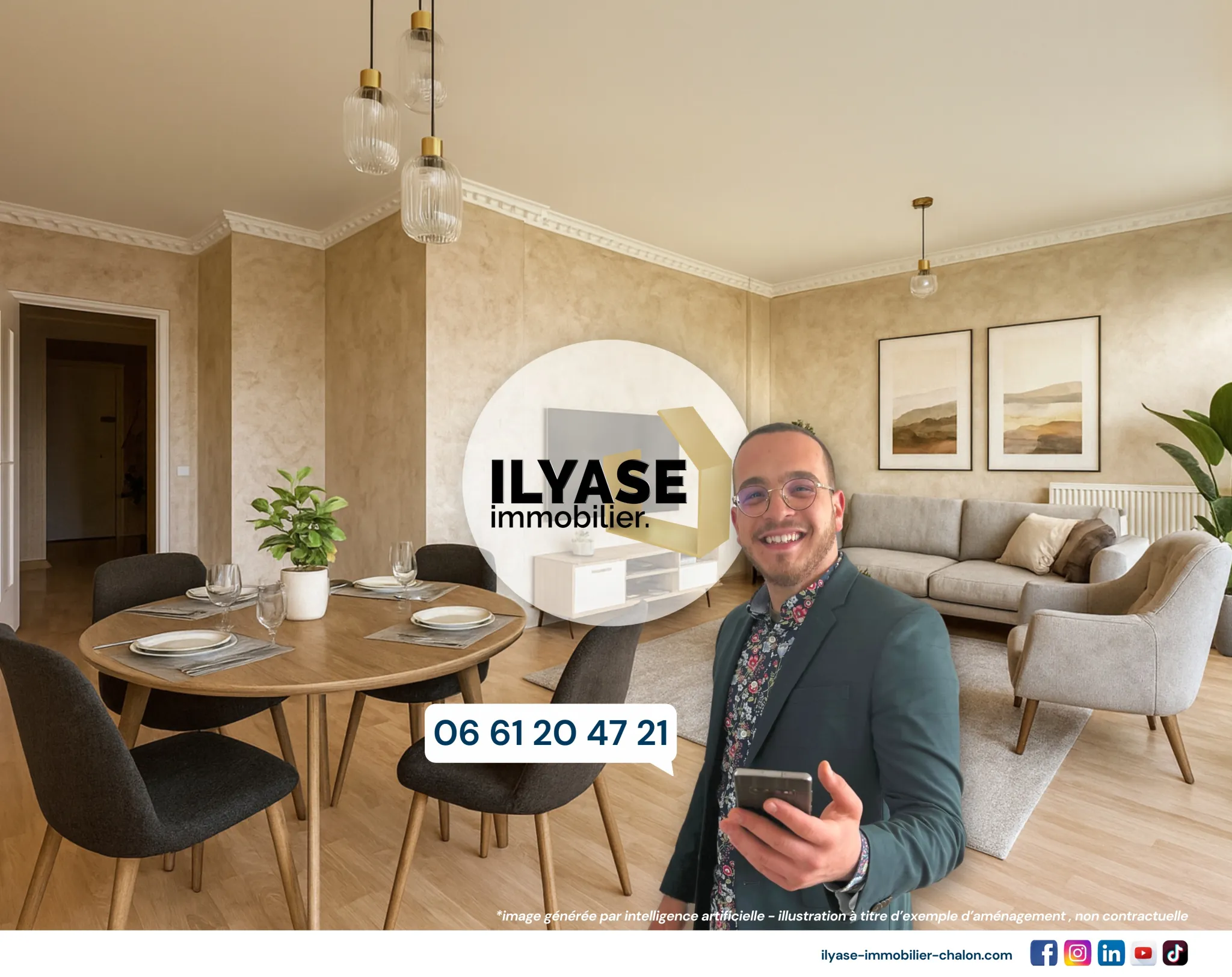 Appartement T4 de 75 m² avec balcon et cave à Chalon-sur-Saône