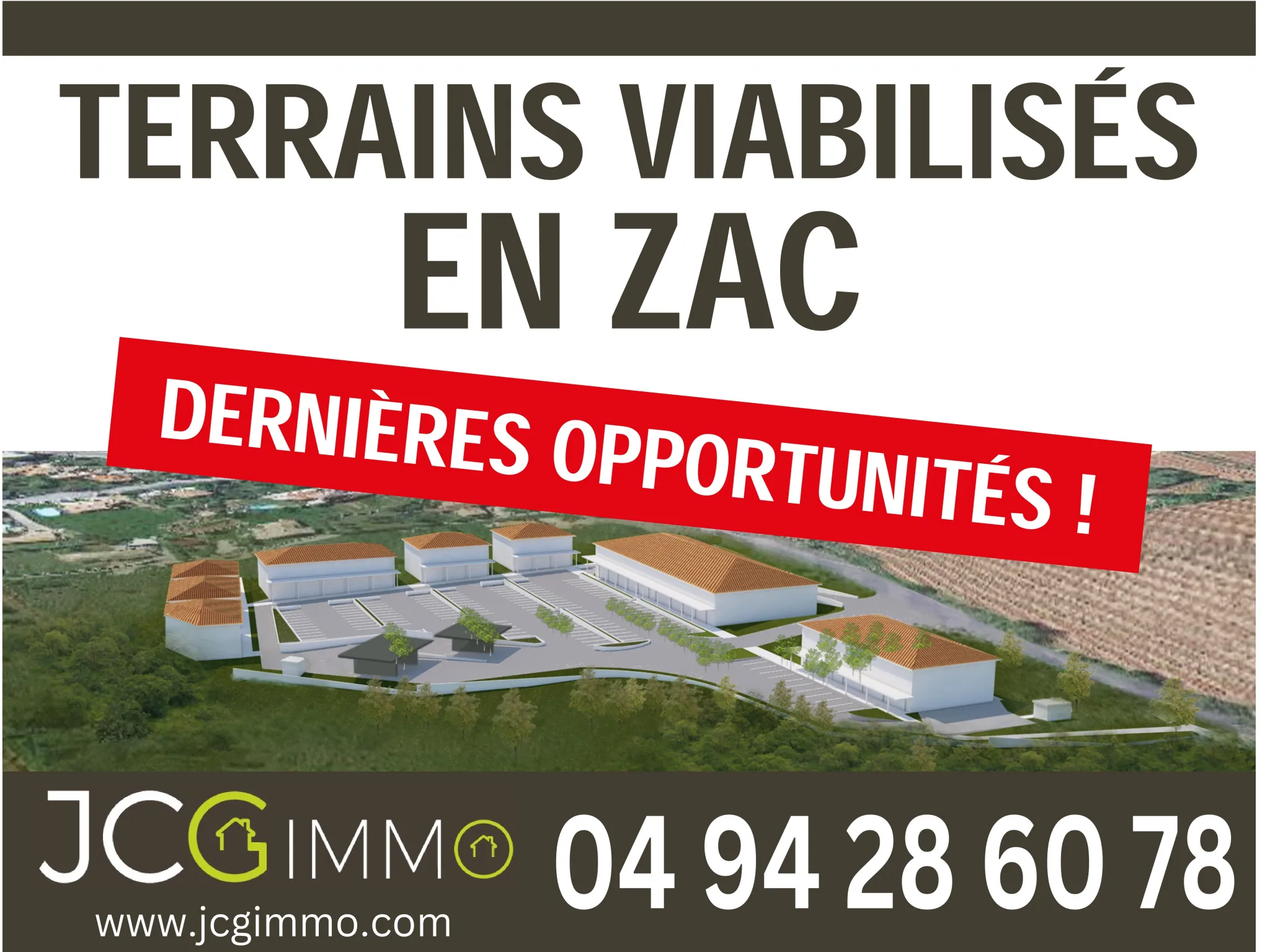 Terrain constructible à Puget-ville en ZAC avec visibilité et parking