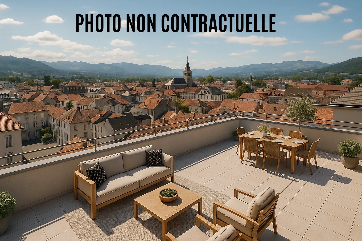 Appartement neuf T2 avec terrasse exceptionnelle à Bagnères de Bigorre