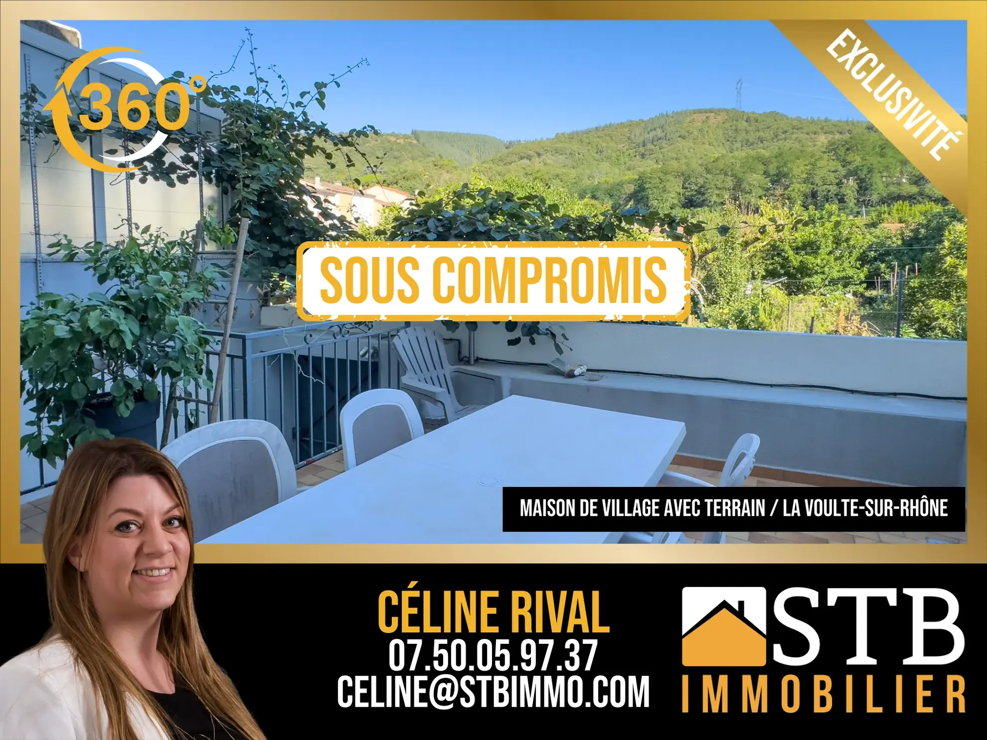 Maison de village rénovée de 130 m² avec jardin à La Voulte-sur-Rhône