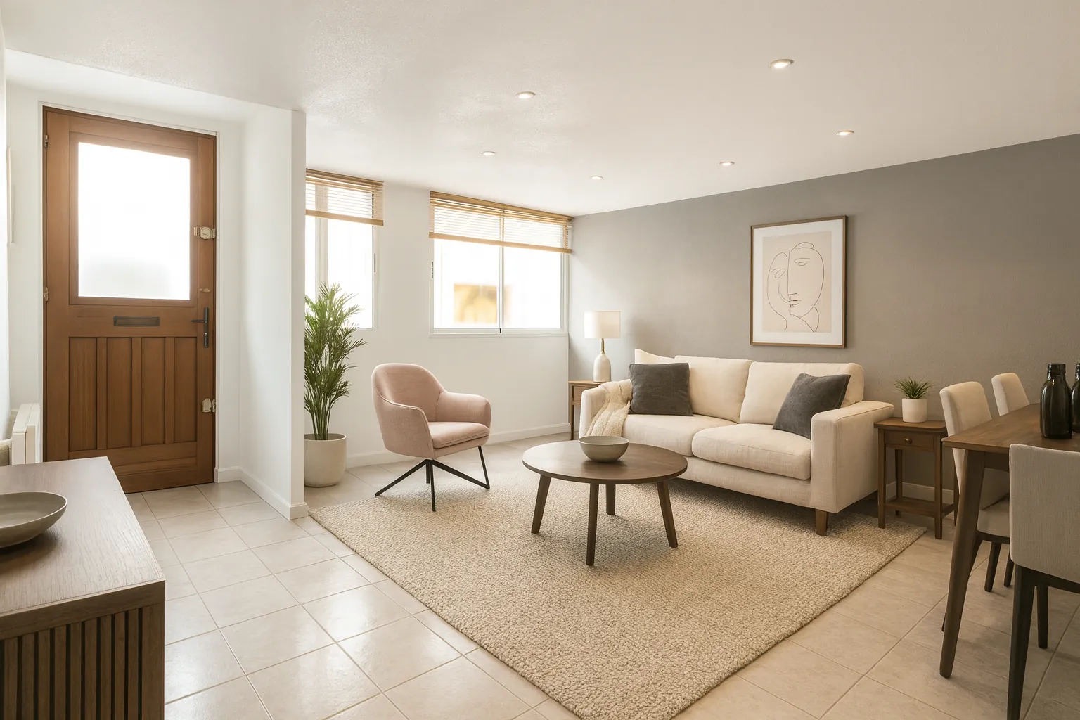 Appartement T2 traversant de 53,52 m² en rez-de-chaussée à Bandol - Spécial investissement ou usage professionnel