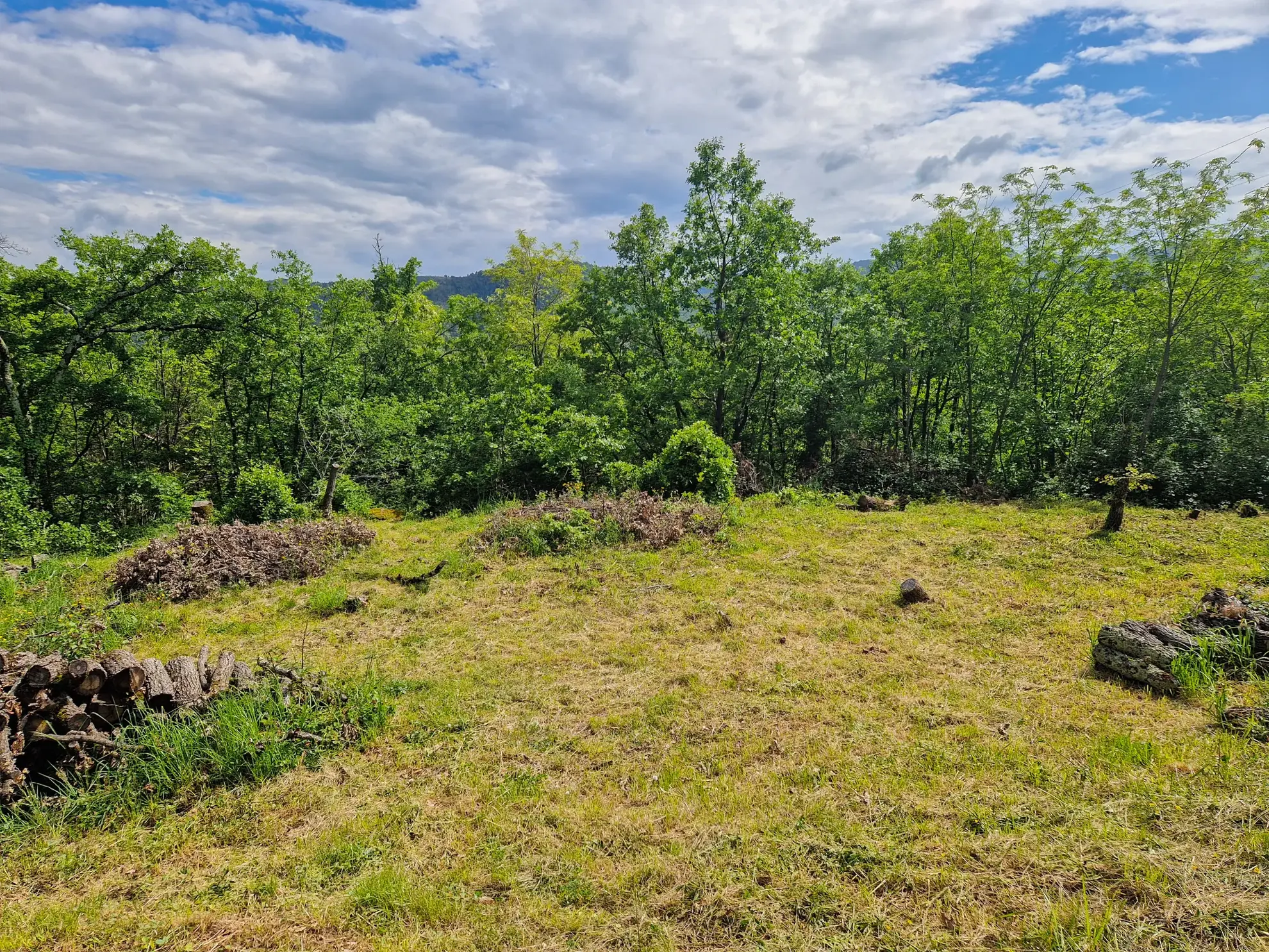 Terrain constructible à Coux avec vue panoramique et environnement calme 