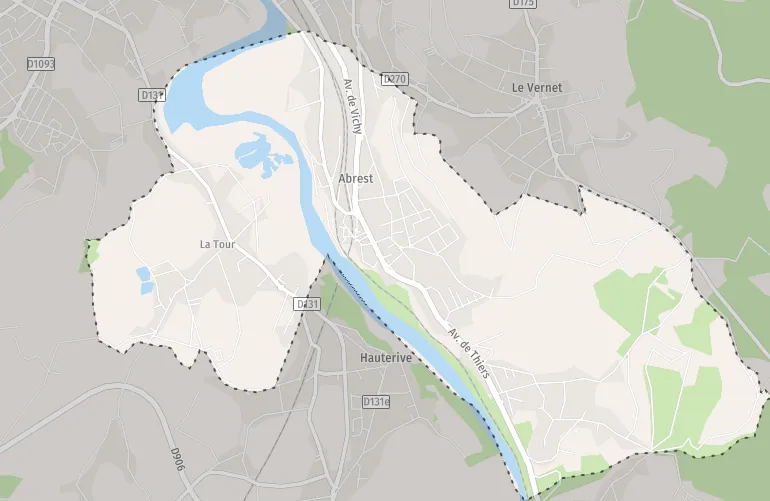 Terrain constructible de 1500 m² à Abrest avec vue dégagée