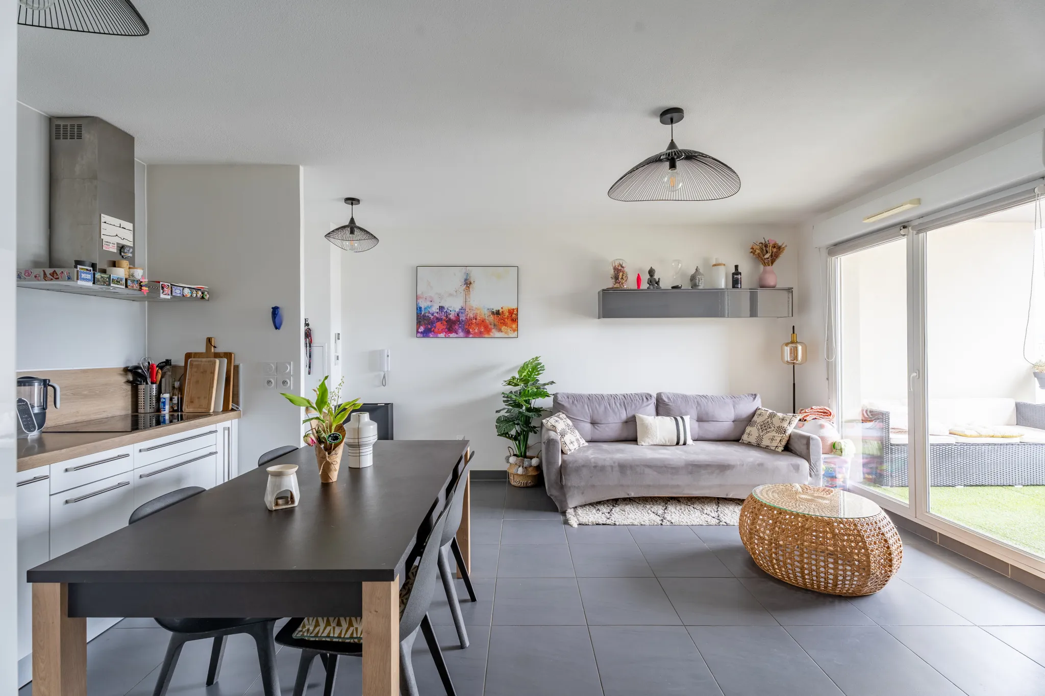 Appartement Type 3 avec terrasse et parking dans quartier de la Capelette à Marseille 