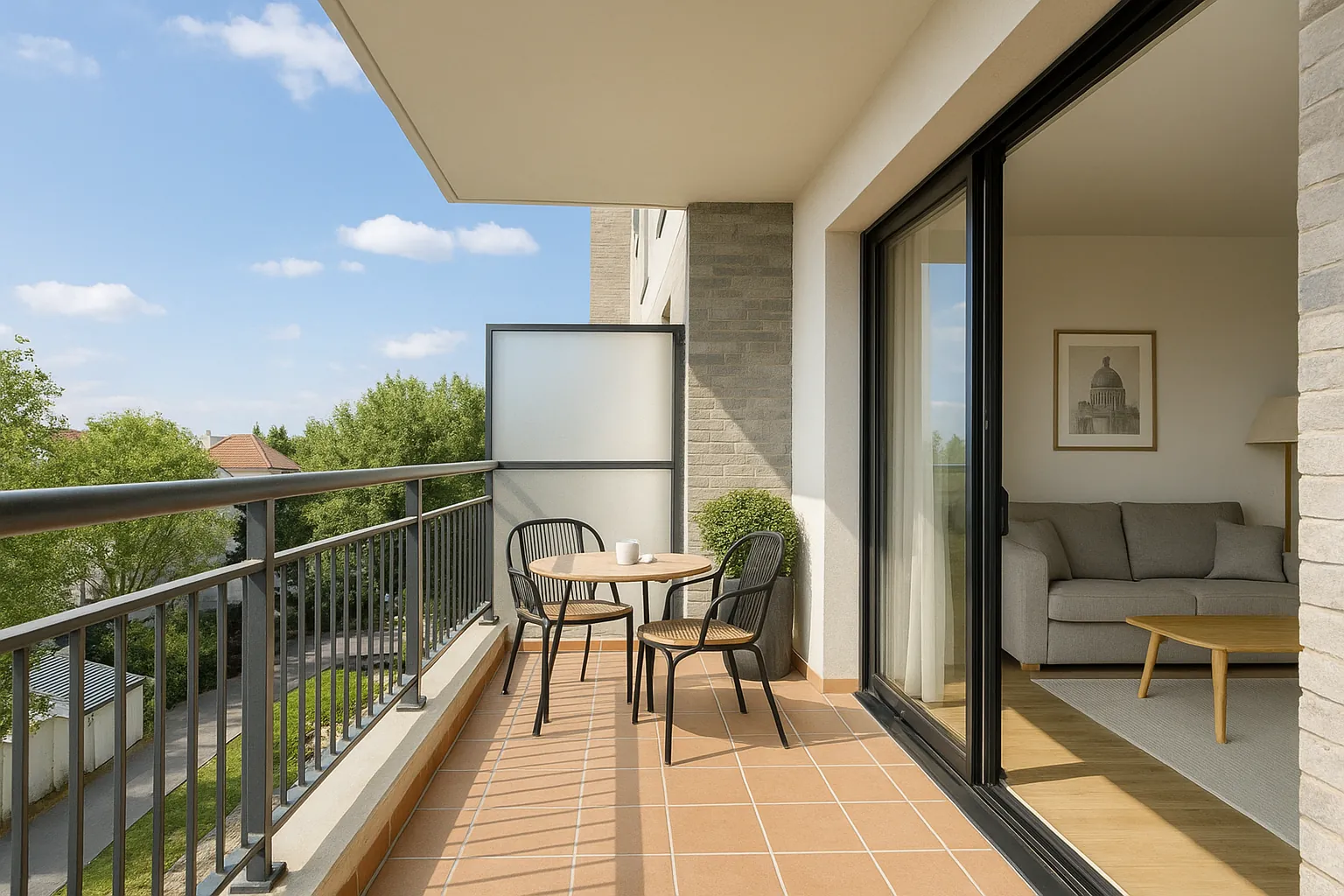 À vendre appartement 3 pièces avec terrasse à Reims centre-ville
