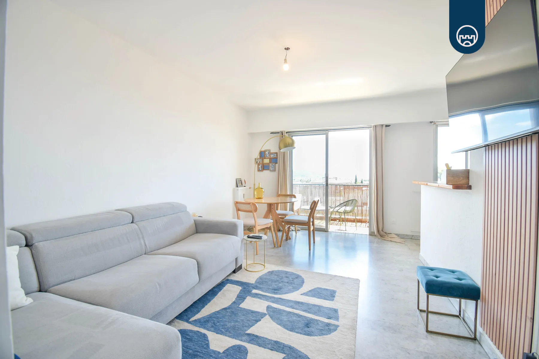 Studio de 28 m² avec vue mer à Cimiez, Nice - Résidence sécurisée avec parking 