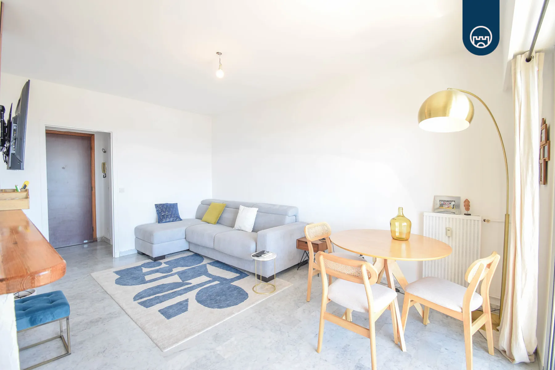 Studio de 28 m² avec vue mer à Cimiez, Nice - Résidence sécurisée avec parking 