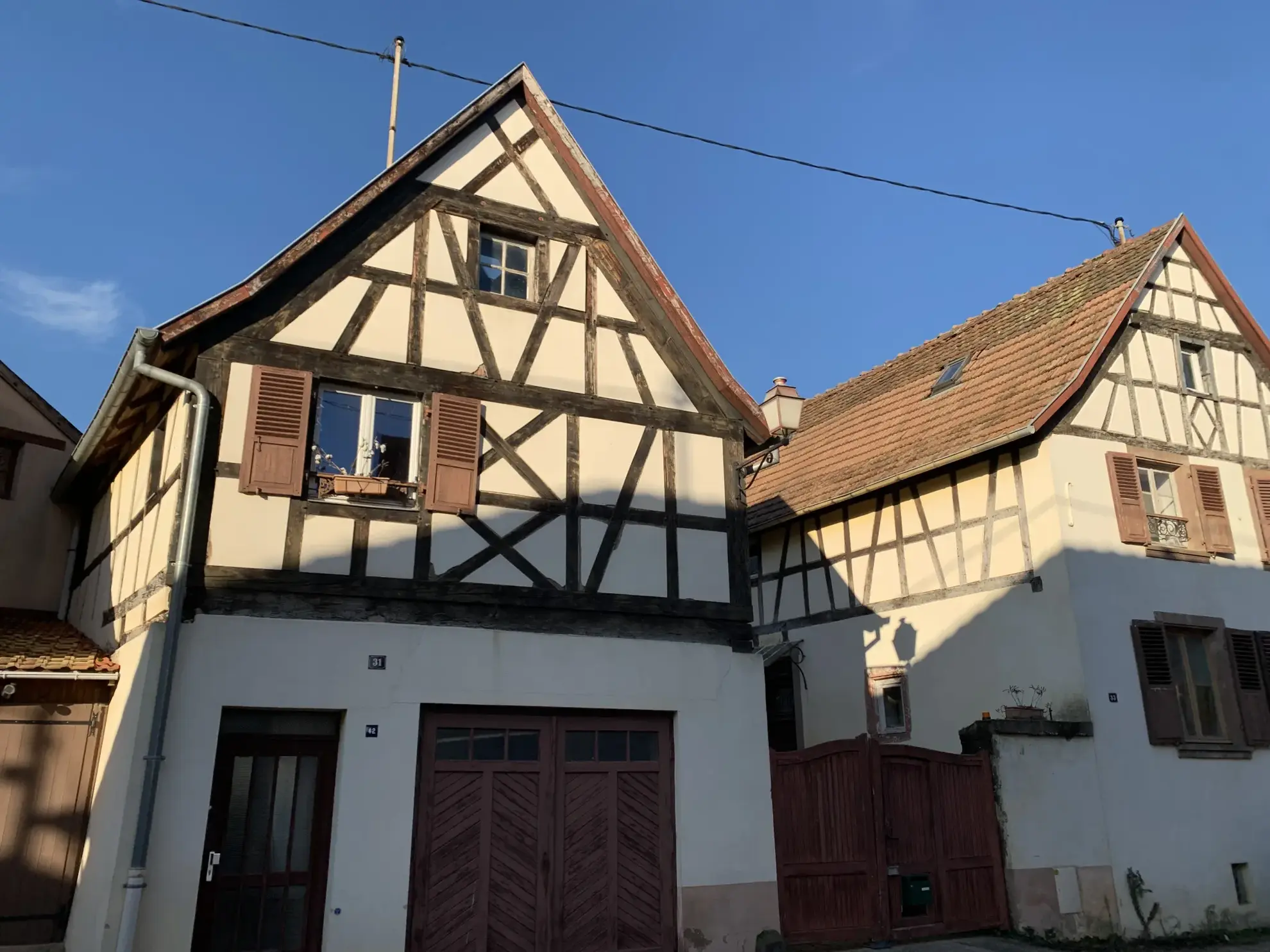 À vendre ensemble de deux maisons de village à Saint-Jean-Saverne - Surface totale 194 m² 