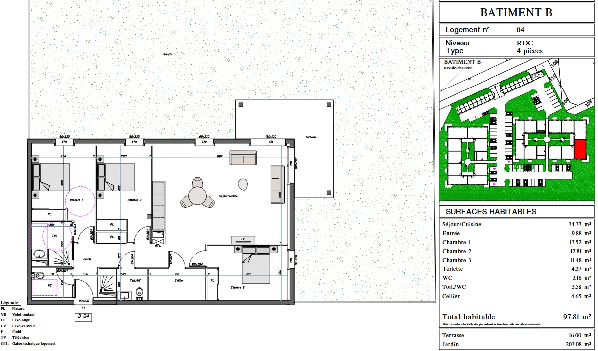 À vendre cinq appartements à Aressy, neuf et à terminer, parfaits pour investissement ou résidence principale 