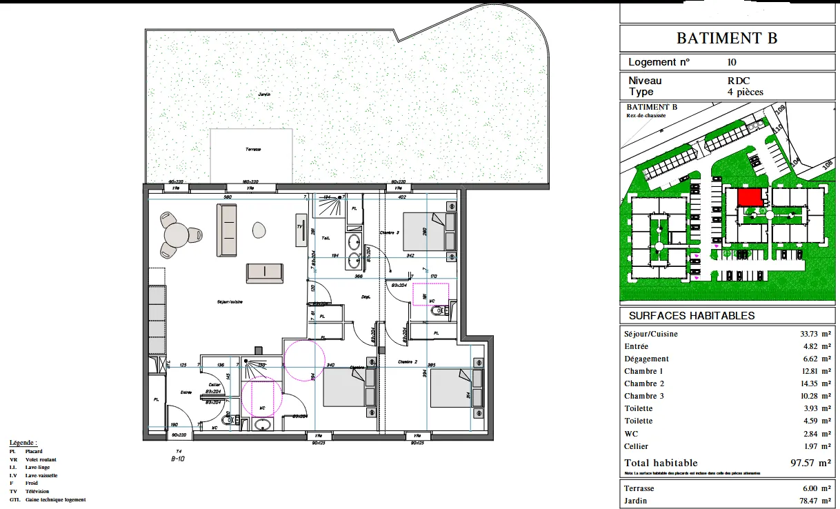 À vendre cinq appartements à Aressy, neuf et à terminer, parfaits pour investissement ou résidence principale 